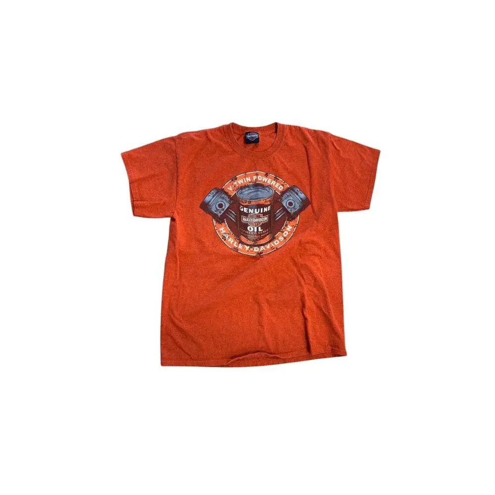 Harley-Davidson Bud’s Evansville IN Graphic T-Shirt – Orange